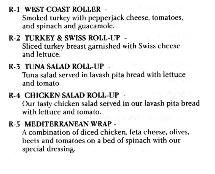 Lavash Rolled Sandwiches on Low-Fat Bread